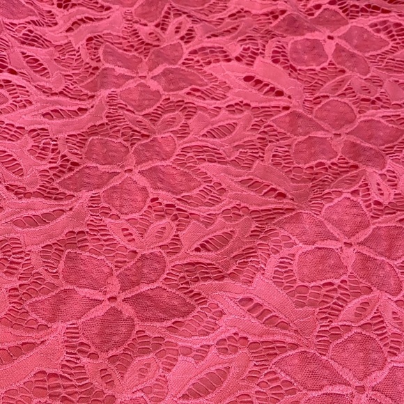 LulaRoe XL Lucy Coral Skirt With Teal Waistband NWT - Picture 5 of 5